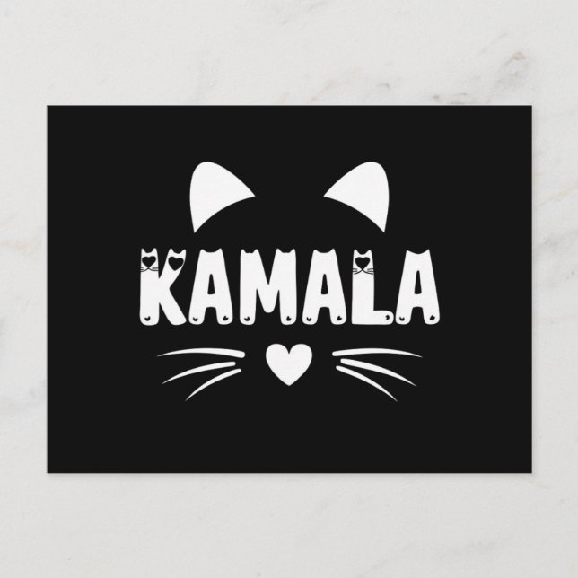 Cartão Postal Cat For Harris 2024 (Frente)