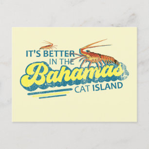 Cartão Postal Cat Island Bahamas Pós-Cartaz Cruise