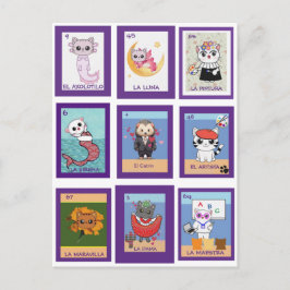 Cartão Postal Cat Lottería,