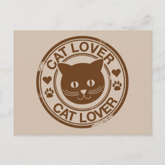 Cartão Postal Cat Lover