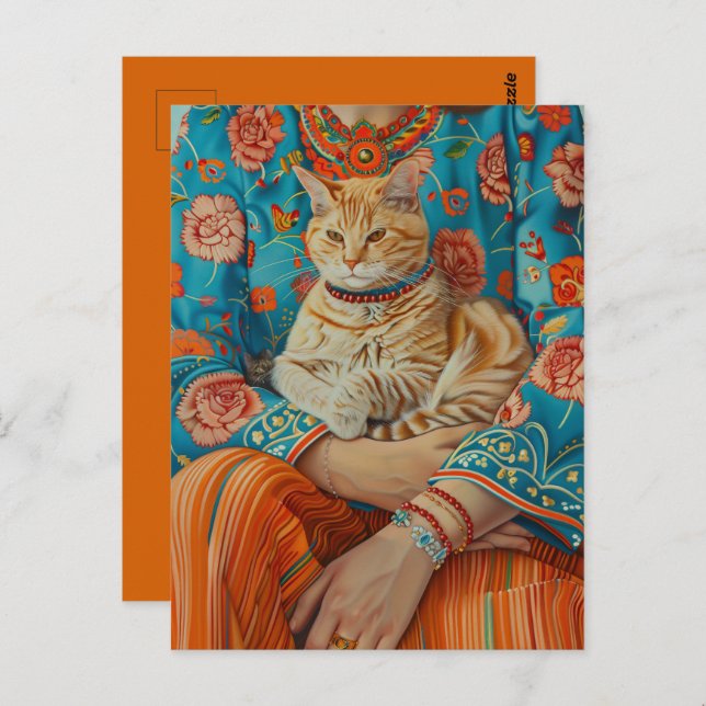 Cartão Postal Cat Mãe (Frente/Verso)