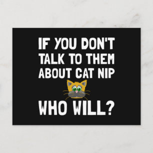 Cartão Postal Cat Nip