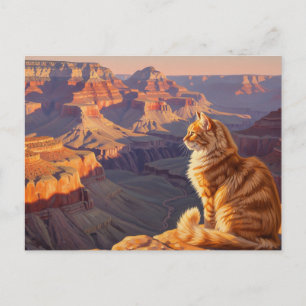 Cartão Postal Cat no Parque Nacional do Grand Canyon