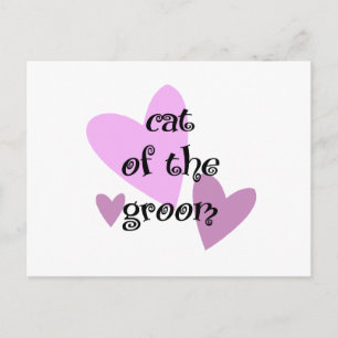 Cartão Postal Cat of the Groom