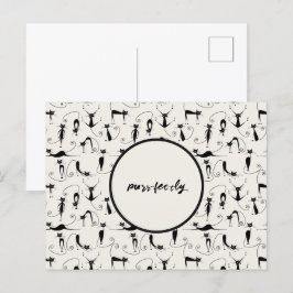 Cartão Postal Cat Personalizável Puro-Infeccioso