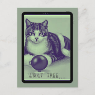 Cartão Postal Cat, "Que árvore?"