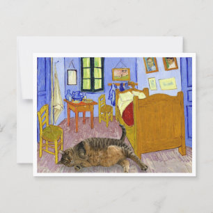 Cartão Postal Cat Van Gough