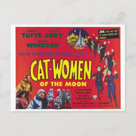 Cartão Postal "Cat Women of the Moon" clássico de poster SF