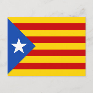Cartão Postal Catalonia Estelada Flag