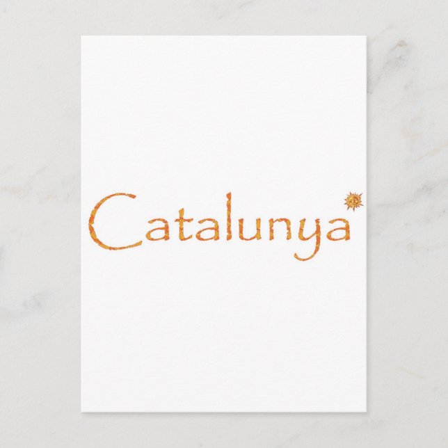 Cartão Postal catalunha (Frente)