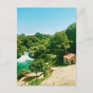 Cartão Postal Catarata Krka, Parque Nacional Krka, Croácia