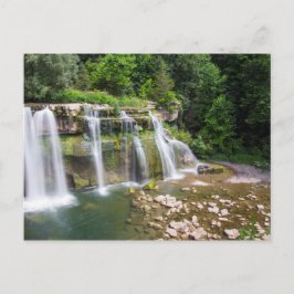 Cartão Postal Cataratas de Ludlowville, Lansing, Nova York