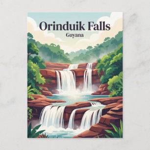 Cartão Postal Cataratas de Orinduik Guiana