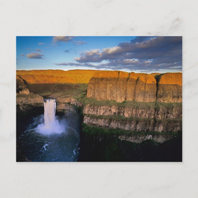 Cartão Postal Cataratas de Palouse em Washington (Frente)