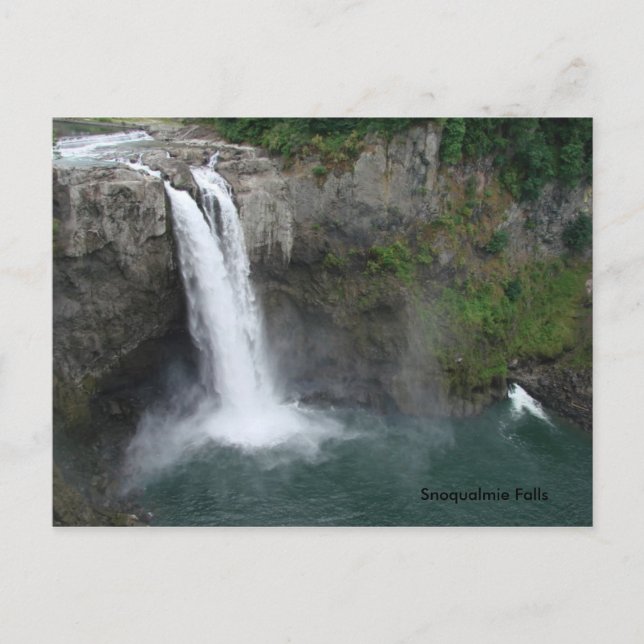 Cartão Postal Cataratas de Snoqualmie (Frente)