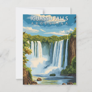Cartão Postal Cataratas do Iguaçu Argentina Viagem Antiga