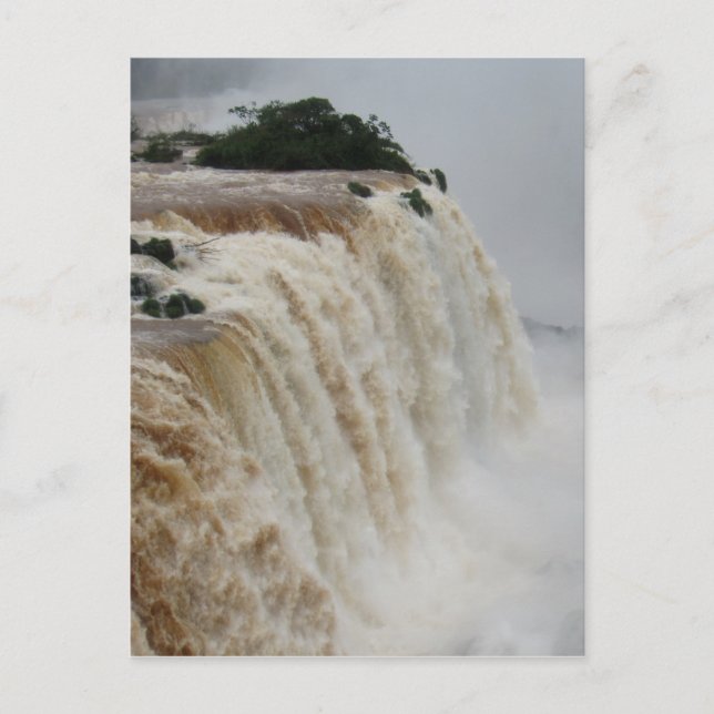 Cartão Postal cataratas do iguaçu cinza (Frente)