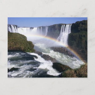 Cartão Postal Cataratas do Iguaçu, Estado do Paraná, Brasil. Vis