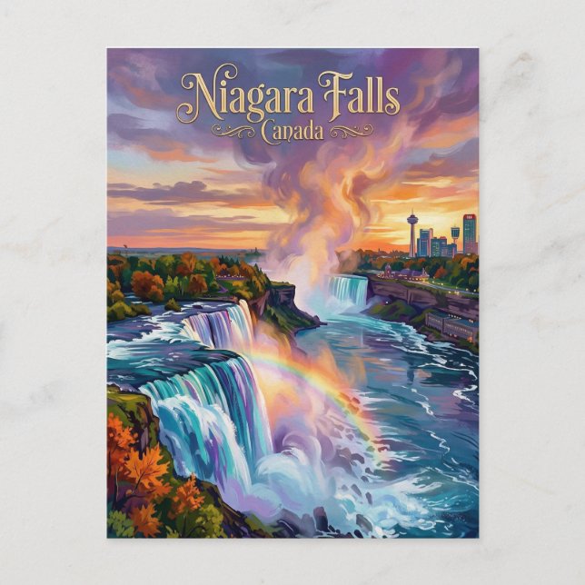 Cartão Postal Cataratas do Niágara Canadá (Frente)