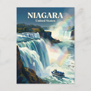 Cartão Postal Cataratas do Niágara Estado de Nova York