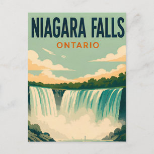 Cartão Postal 💦 Cataratas do Niágara Estilo Moderno Marco 💦