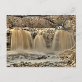 Cartão Postal Cataratas do West Falls do Rio Black, Elyria, Ohio