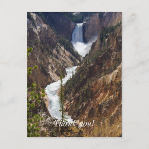 Cartão Postal Cataratas Inferiores de Yellowstone