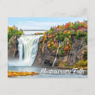 Cartão Postal Cataratas Montmorency, Cidade de Quebec, Canadá