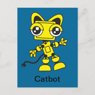 Cartão Postal Catbot Amarelo