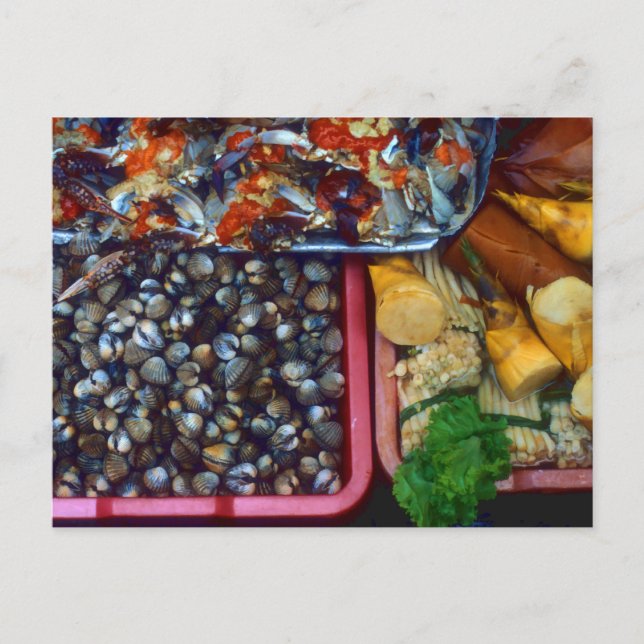 Cartão Postal Catch of Day Seafood Market Taipei, Taiwan (Frente)