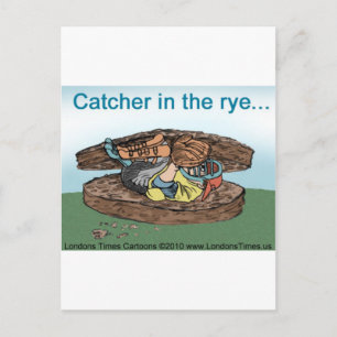 Cartão Postal Catcher Em Pão De Rye Camisetas Divertidas Canecas