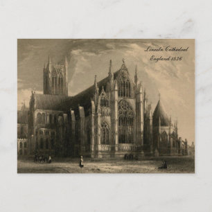 Cartão Postal Catedrais da Inglaterra Series: Lincoln 1836