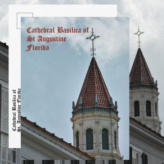 Cartão Postal Catedral Basílica de St. Augustine Flórida