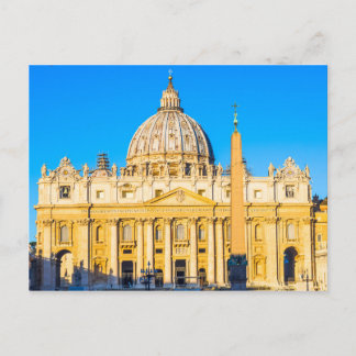 Cartão Postal Catedral Basilica Roma, rua Peter