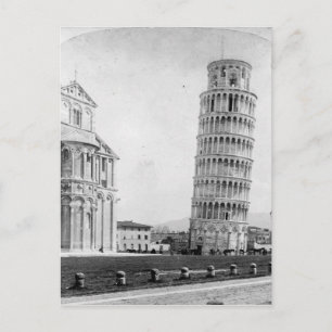 Cartão Postal Catedral & Campanile Pisa, Itália