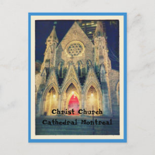 Cartão Postal Catedral Christ Church de Montreal