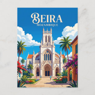 Cartão Postal Catedral da Beira Moçambique