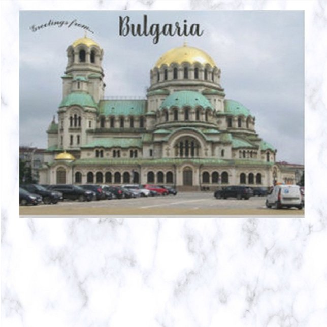 Cartão Postal Catedral de Alexander Nevsky Sófia Bulgária (Criador carregado)