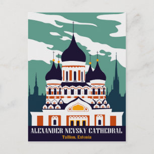Cartão Postal Catedral de Alexander Nevsky, Tallinn, Estônia