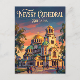 Cartão Postal Catedral de Alexandre Nevski Bulgária