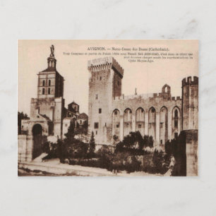 Cartão Postal Catedral de Avignon Notre Dame des Doms 1920 Répli