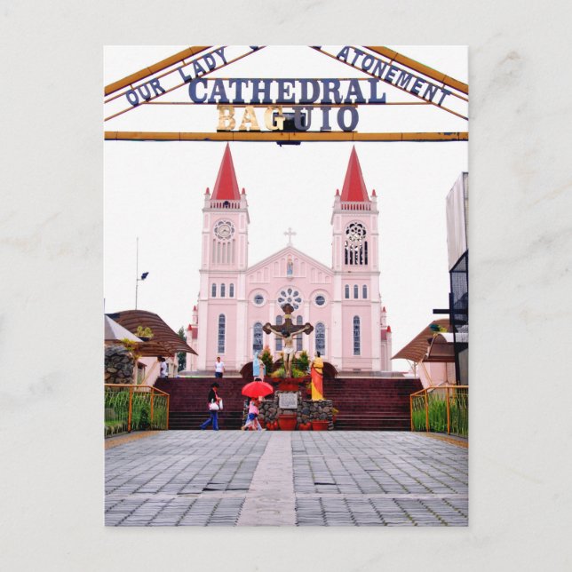 Cartão Postal Catedral de Baguio (Frente)