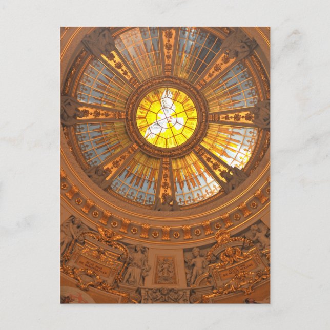Cartão Postal Catedral de Berlim dentro (Berliner Dom) (Frente)