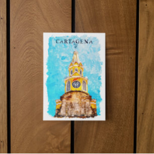 Cartão Postal Catedral de Cartagena Colômbia