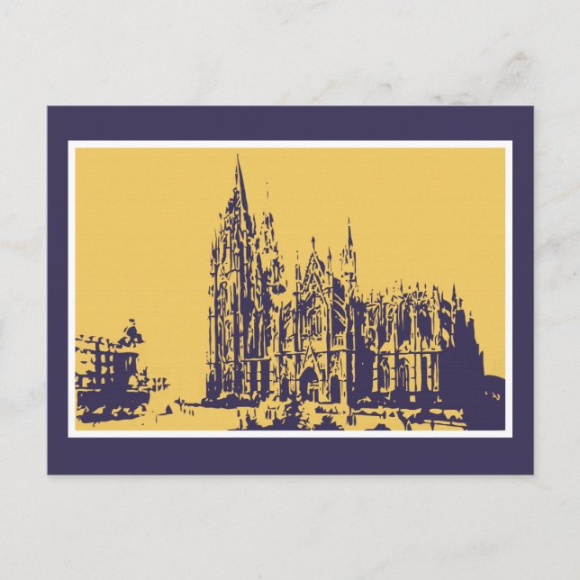 Cartão Postal Catedral de Colônia (Kölner Dom) (Frente)