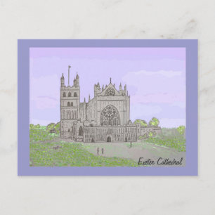 Cartão Postal Catedral de Exeter