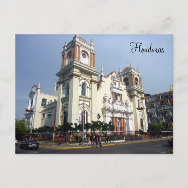 Cartão Postal catedral de Honduras (Frente)