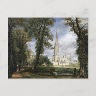 Cartão Postal Catedral de John Constable Salisbury do Bispo