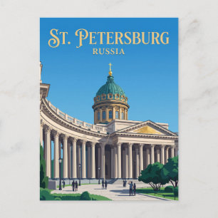 Cartão Postal Catedral de Kazan Rússia