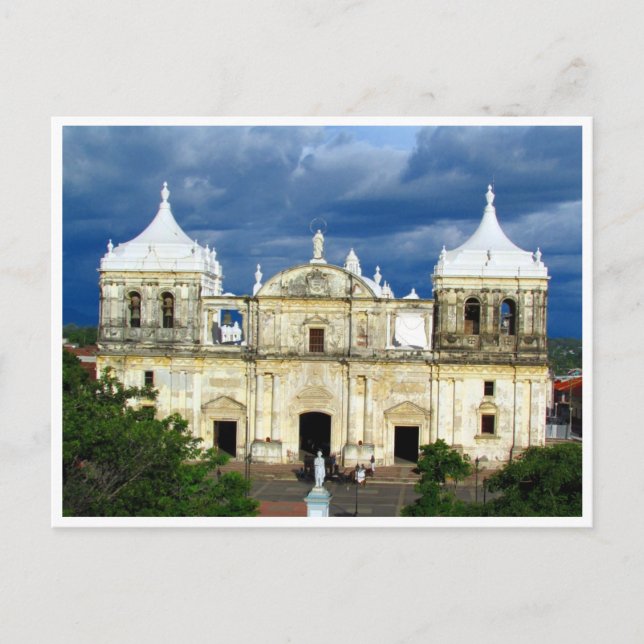 Cartão Postal catedral de león (Frente)